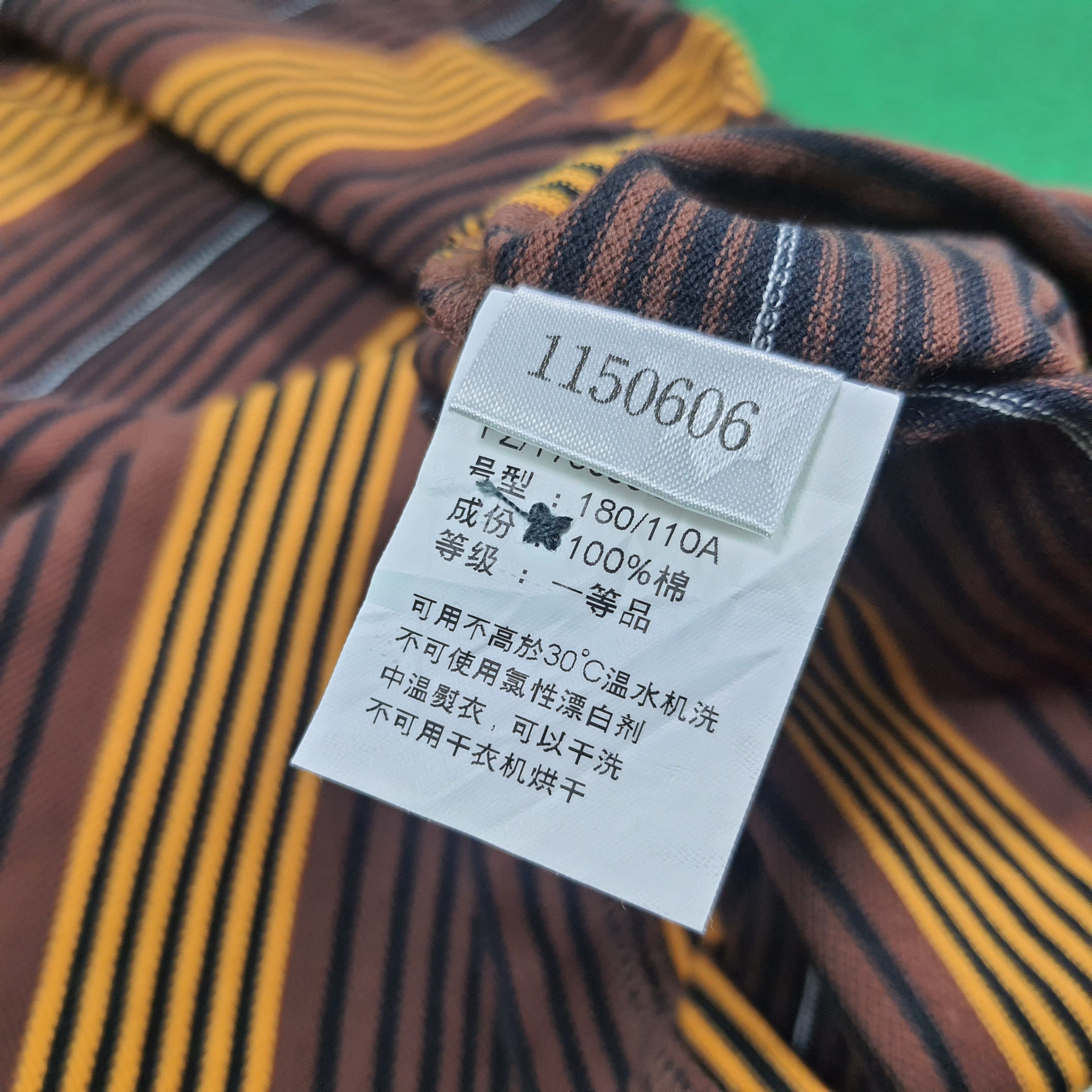 Balenciaga Vintage Balenciaga Striped Polo Shirt C294N8 Size US L / EU 52-54 / 3 - 7 Thumbnail
