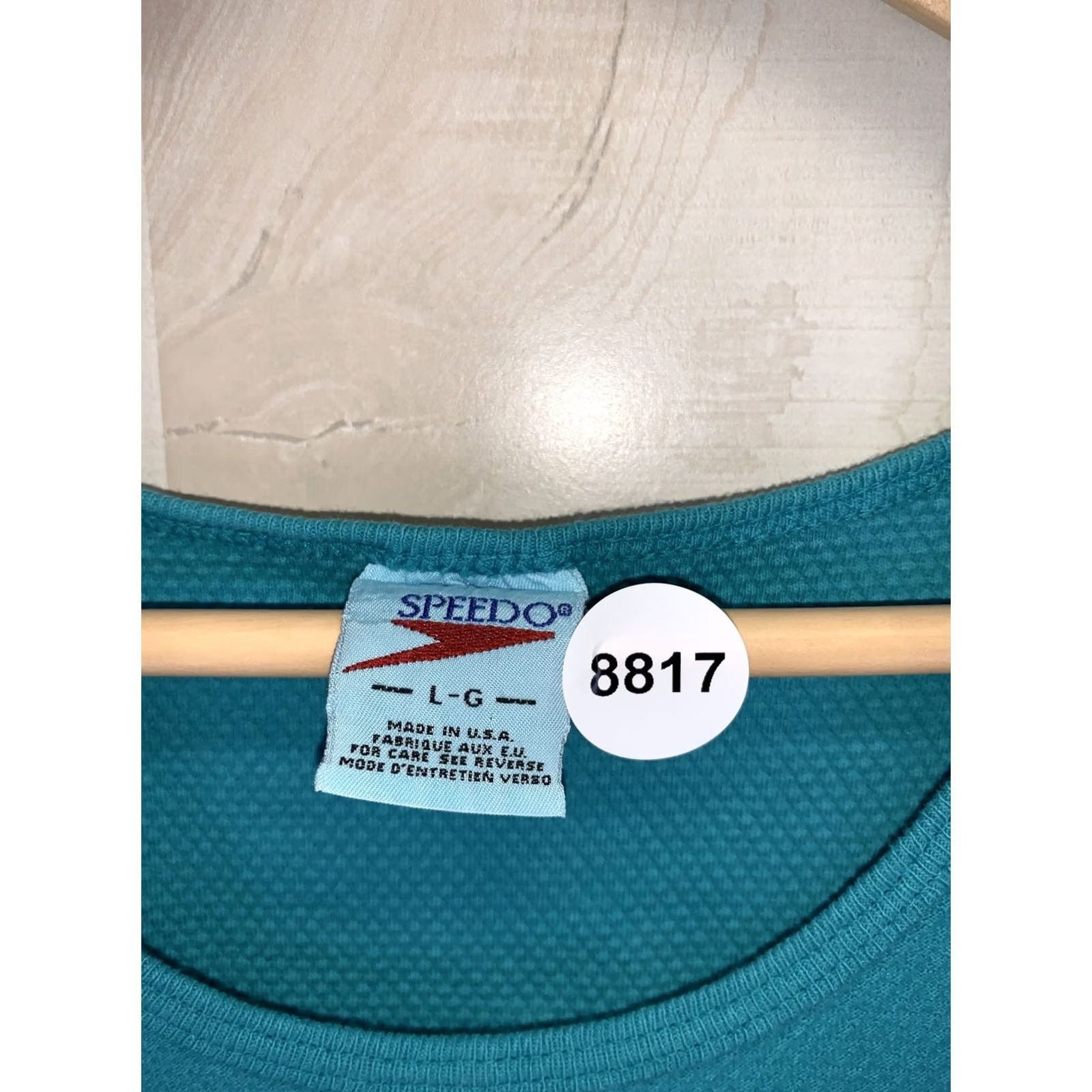 Speedo VINTAGE Speedo Teal Wooven Tank Top Mens L USA Made-8817 Size US L / EU 52-54 / 3 - 3 Thumbnail