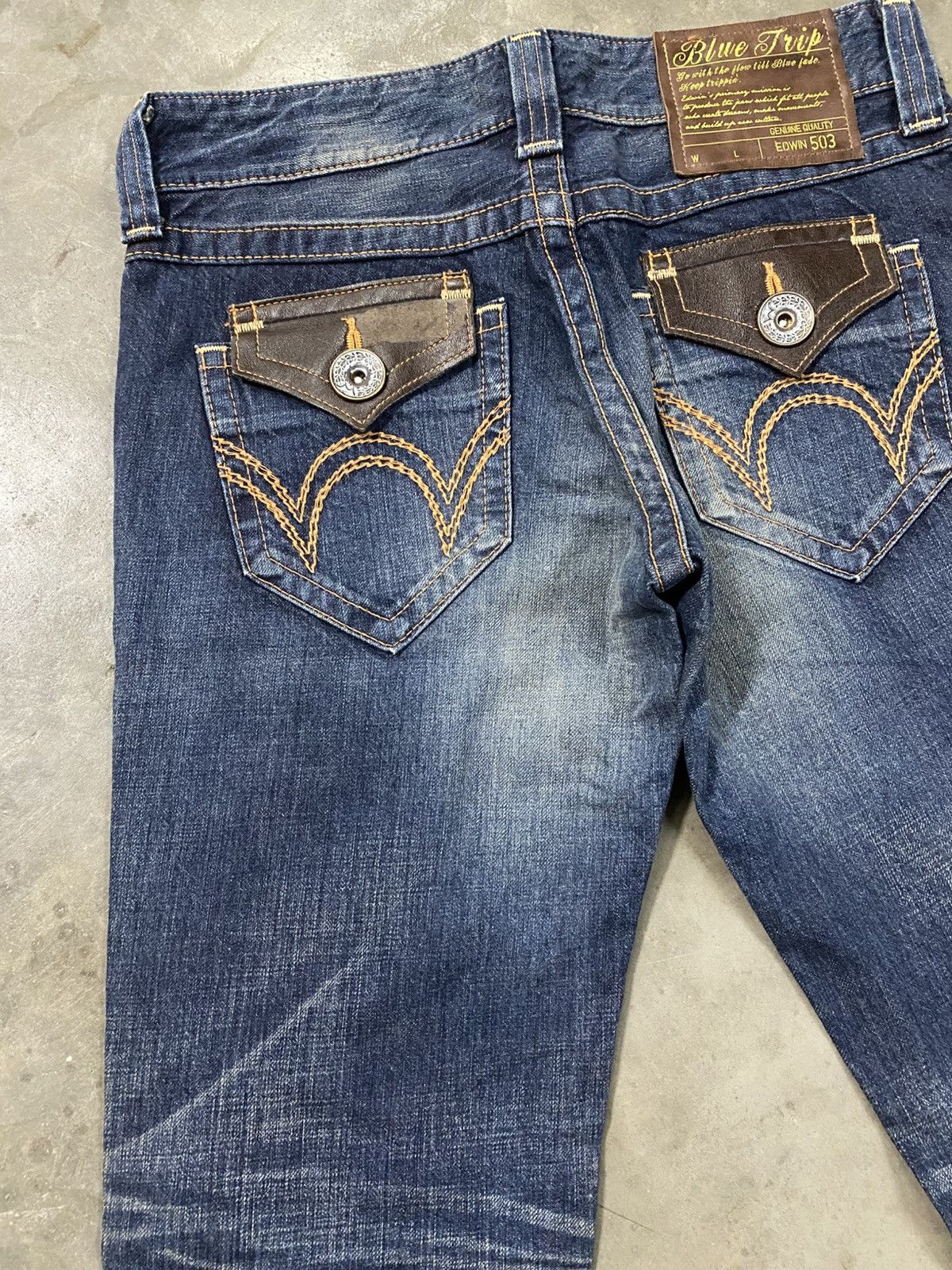 Tornado Mart Flare Jeans Edwin Mud Rusty Low Rise Boot Cut @300 Size US 28 / EU 44 - 4 Thumbnail