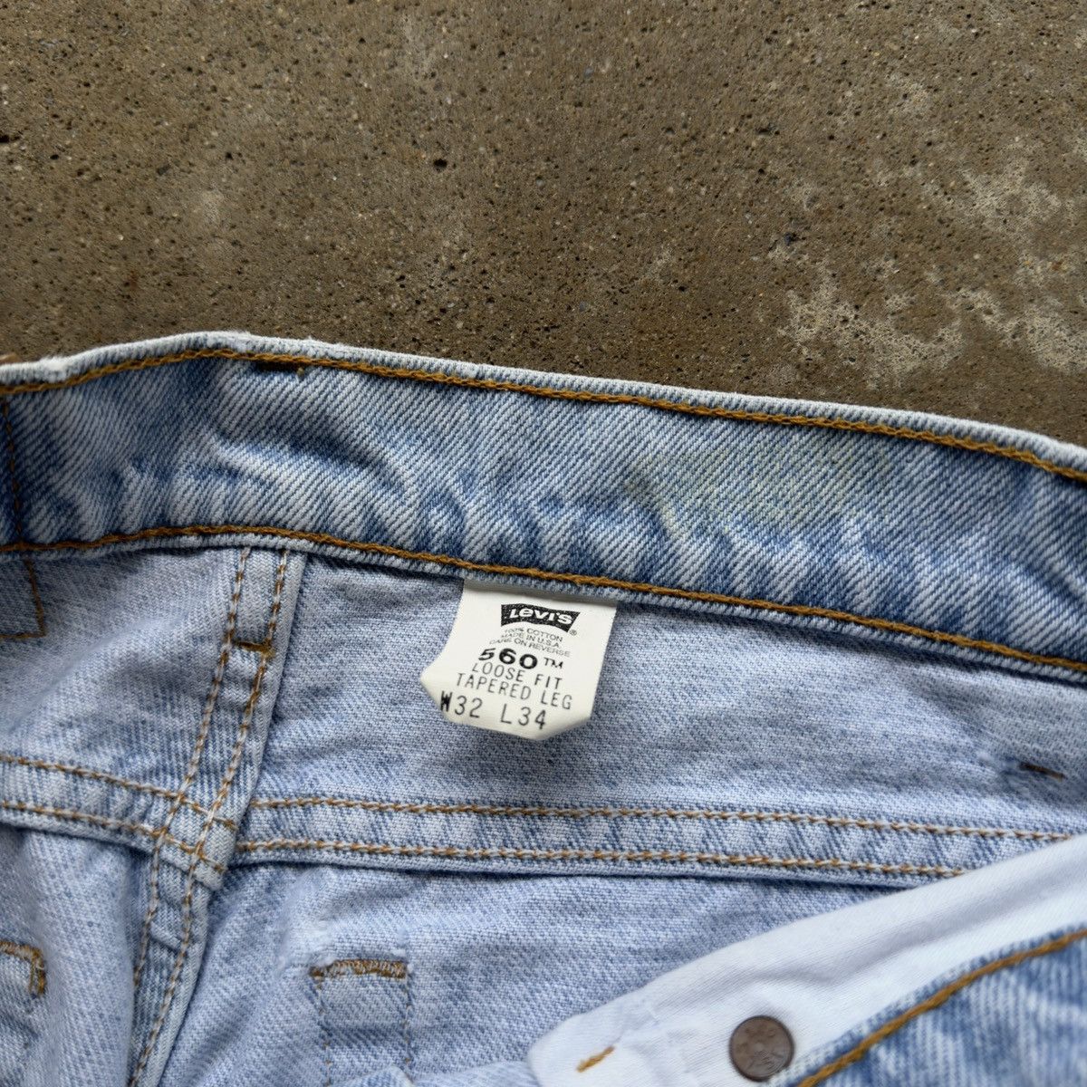 Levi's 90s Levi’s 560 Faded Thrashed Jeans USA ERD Grunge Chrome Size US 32 / EU 48 - 11 Thumbnail