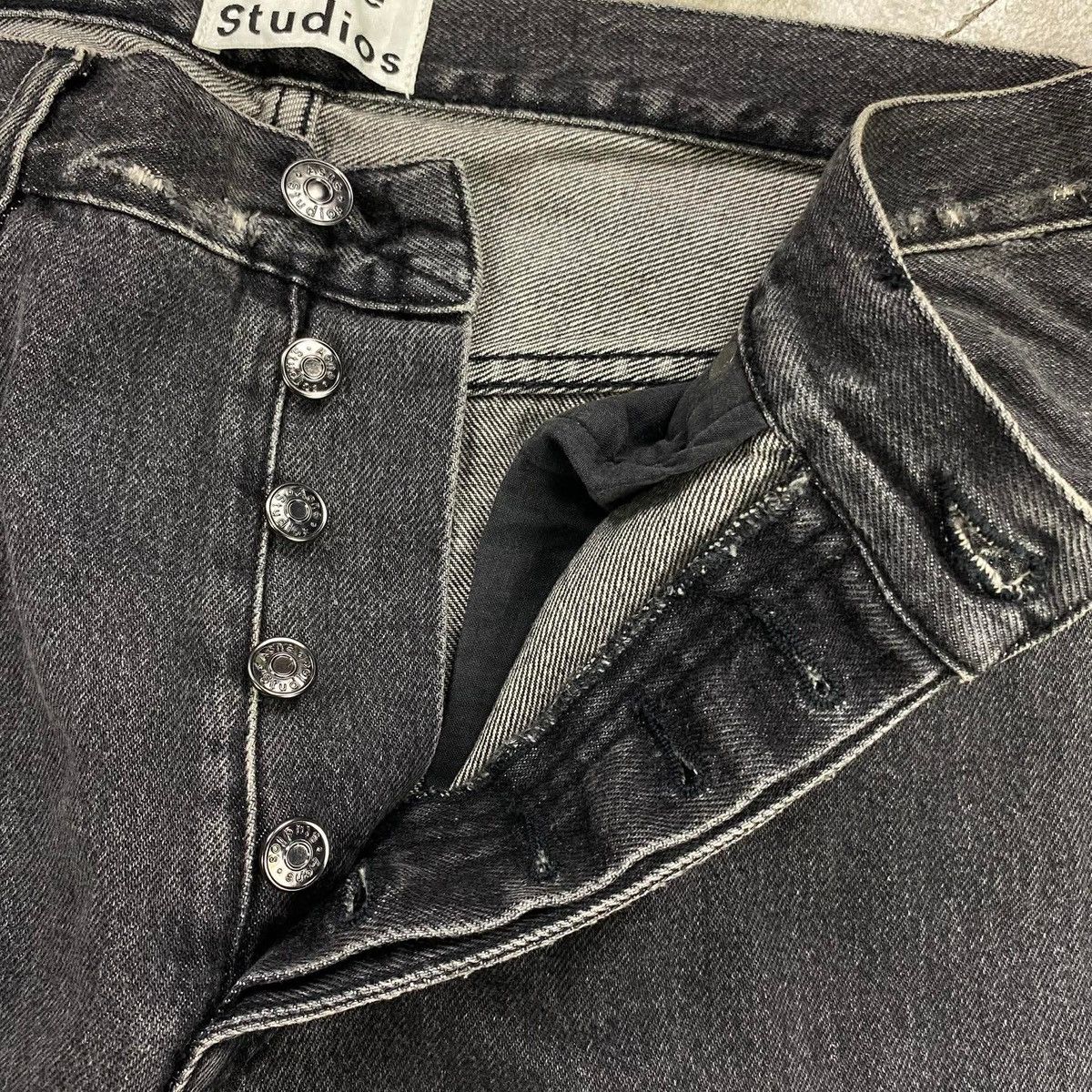 Acne Studios SS2019 Van Black VTG Denim Pants Size US 32 / EU 48 - 4 Thumbnail
