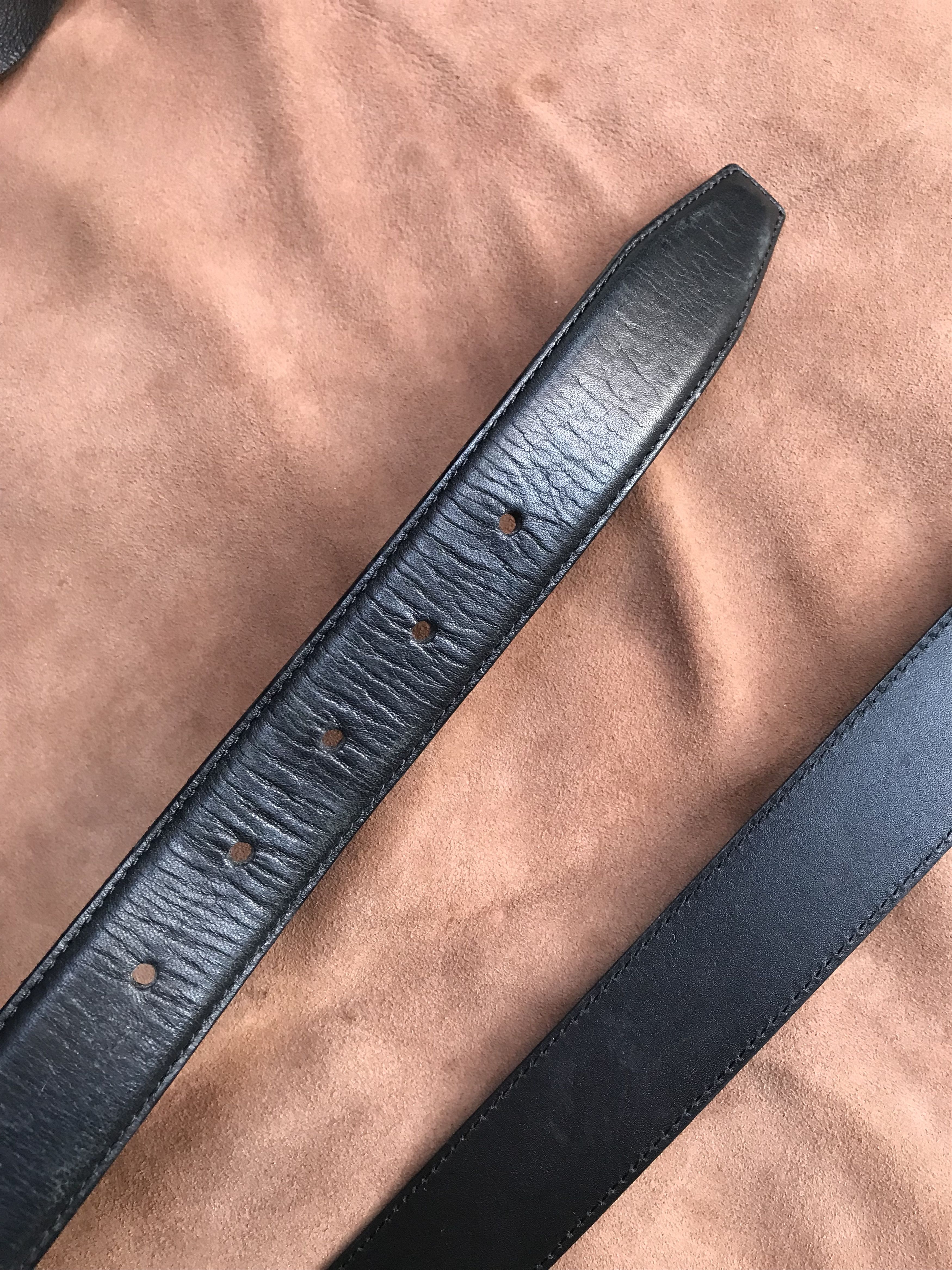BOGGI MILANO PURE LEATHER HIGH END BLACK BELT