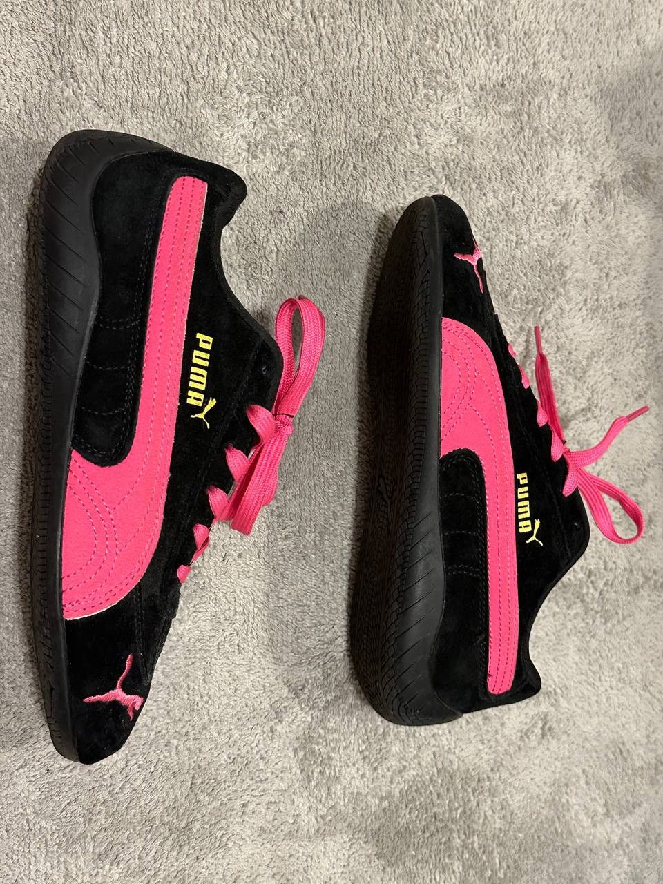 Puma Puma Speedcat OG Black Pink Suede Sneakers Size US 8.5 / EU 41-42 - 3 Thumbnail