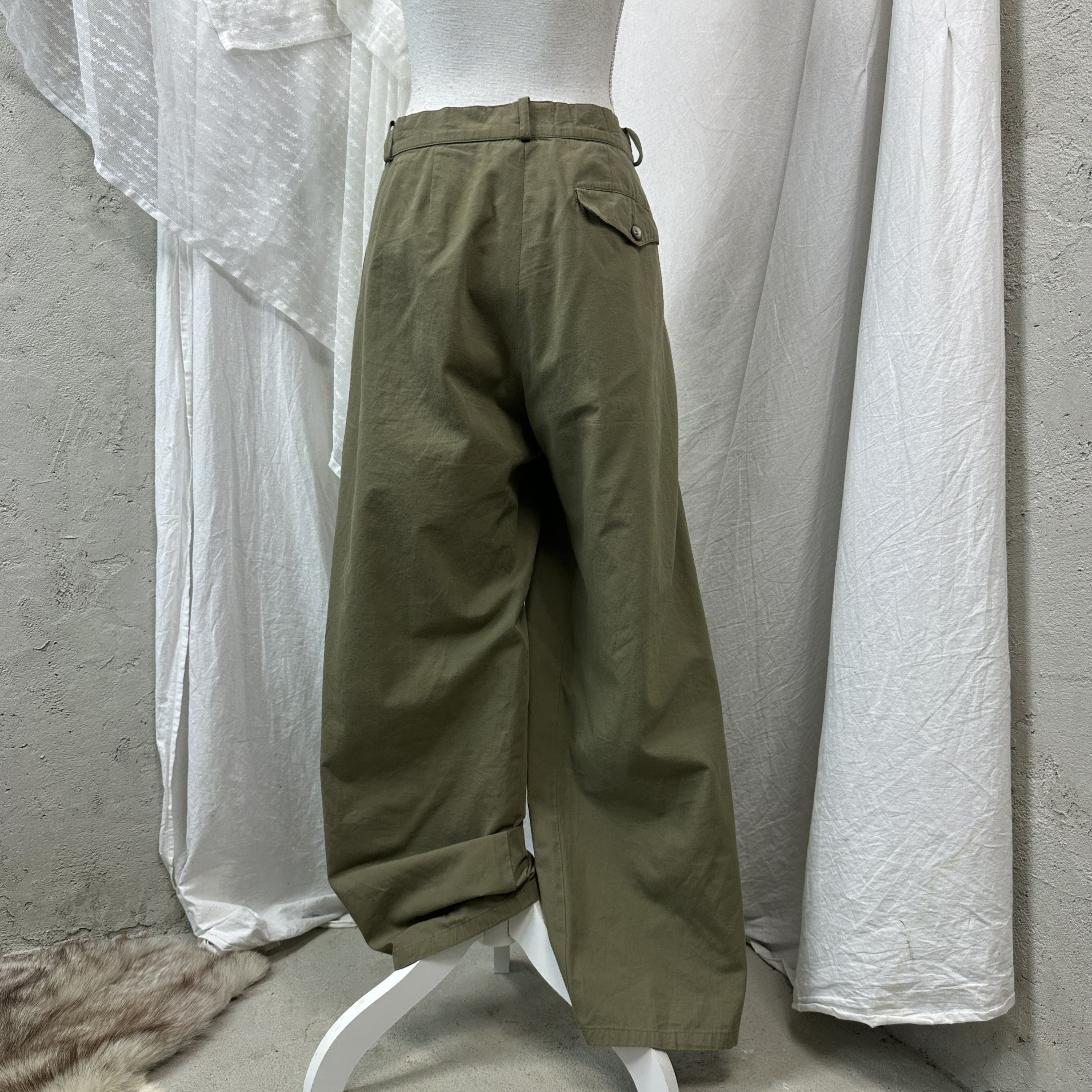Frame Vintage Military Styled Baggy Wide Leg Pants 90s Size 26" / US 2 / IT 38 - 10 Thumbnail
