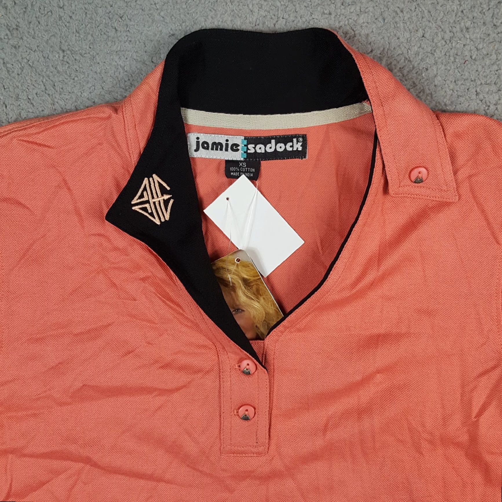 Vintage VINTAGE Jamie Sadock Polo Shirt Womens XS Pink Button Collar Golf Polo Shirt Size XS / US 0-2 / IT 36-38 - 2 Thumbnail