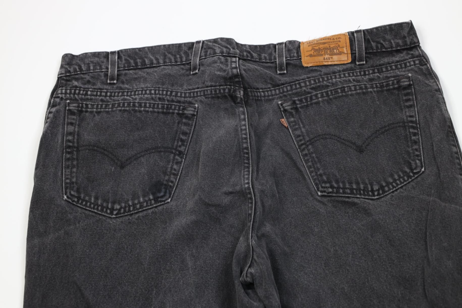 Levi's Vintage 90s Levis Loose Fit Baggy Wide Leg Denim Jeans Black Size US 44 / EU 60 - 13 Thumbnail