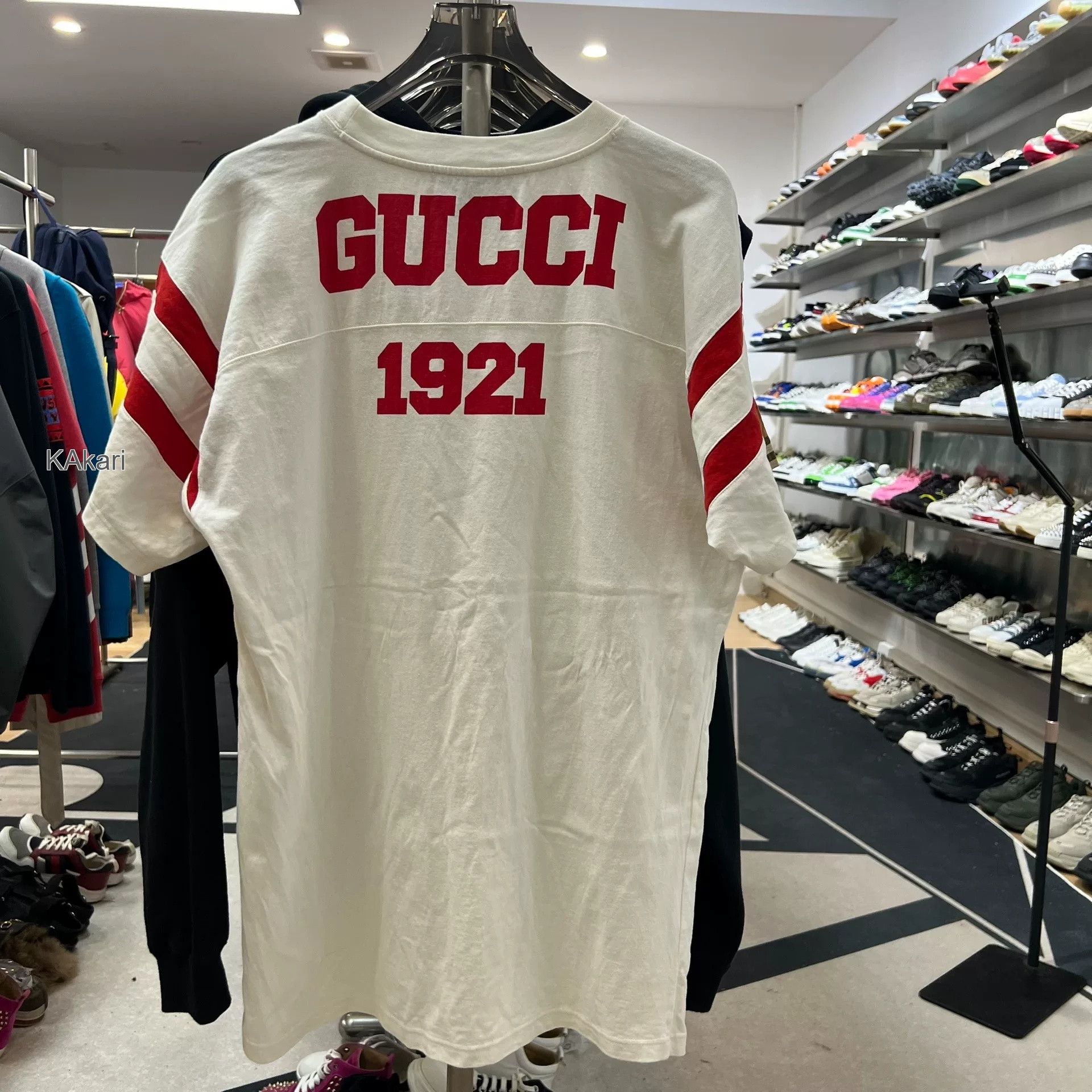Gucci Gucci Red Logo Short-Sleeve T-Shirt Size US M / EU 48-50 / 2 - 3 Thumbnail