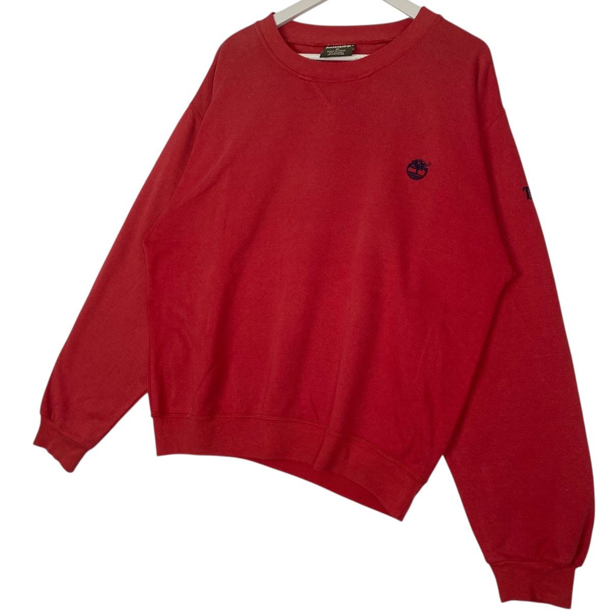 Other Vintage Timberland Crewneck Sweatshirt Red Pullover Size M Size US M / EU 48-50 / 2 - 2 Thumbnail