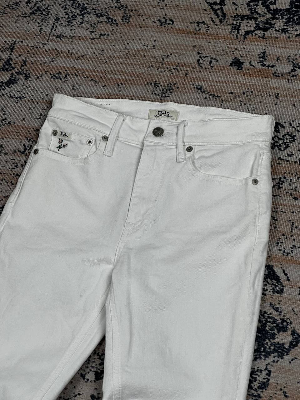 Polo Ralph Lauren Vintage Ralph Lauren White Rare Embroedered Jeans Size 27" / US 4 / IT 40 - 3 Thumbnail