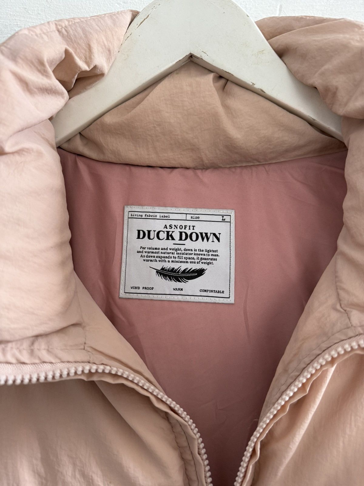 Vintage PINK DUCK DOWN PUFFER COAT Size US XL / EU 56 / 4 - 2 Thumbnail