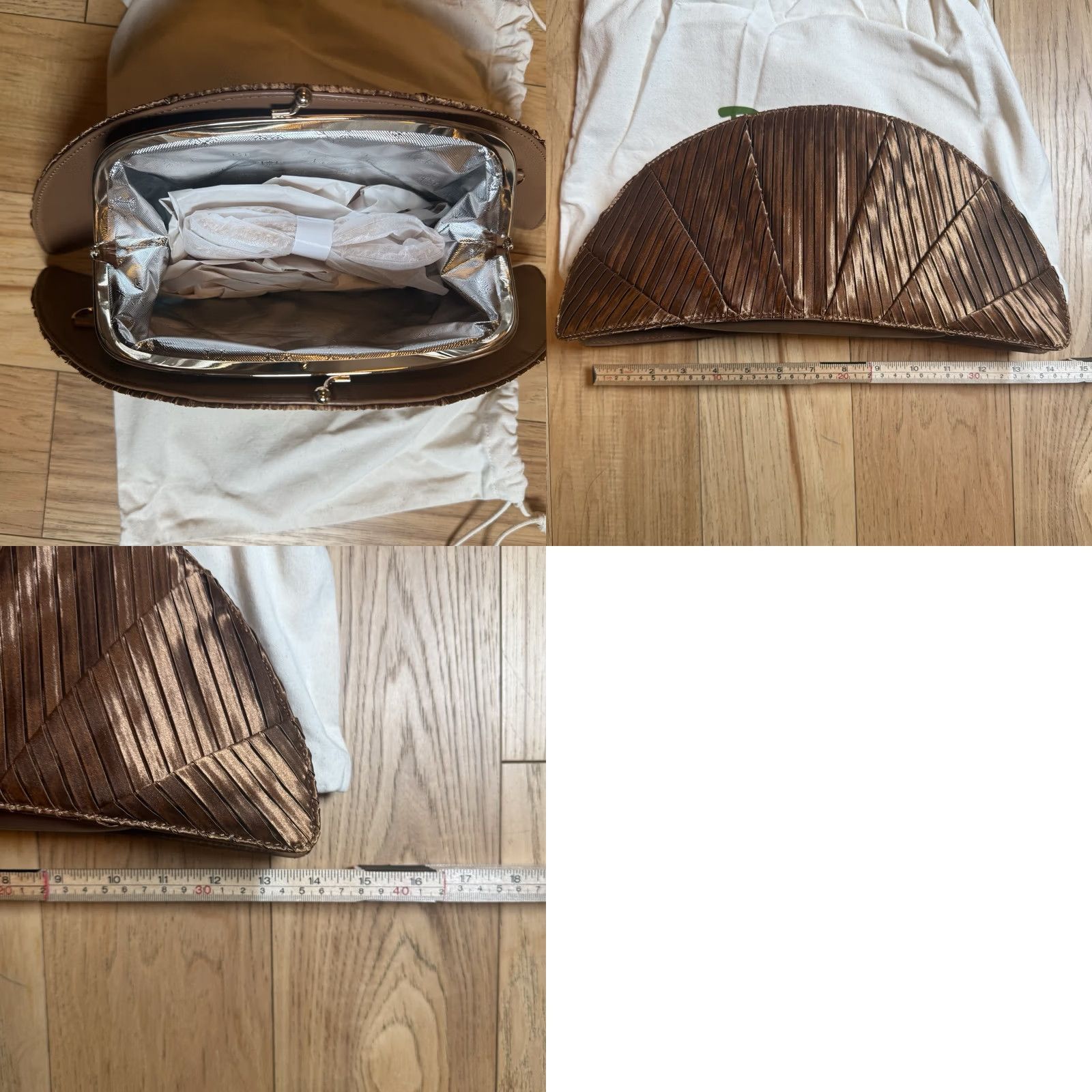 Panerai Panera Clutch Handbag Wallet Faux Leather Brown Women Purse The Croissant Thermal New In Bag Clutch Women's Bag Brown Panera Size ONE SIZE - 8 Thumbnail