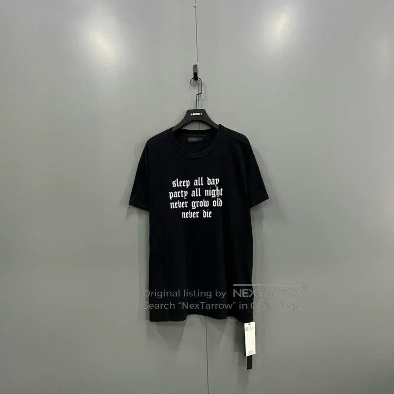 Amiri Amiri Size XL Black letter printed short sleeves Size US XL / EU 56 / 4 - 1 Thumbnail