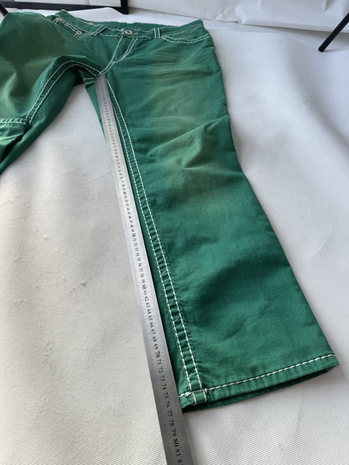 True Religion Vintage Usa True Religion Washed Green Swag Denim Jeans Size US 33 - 24 Thumbnail