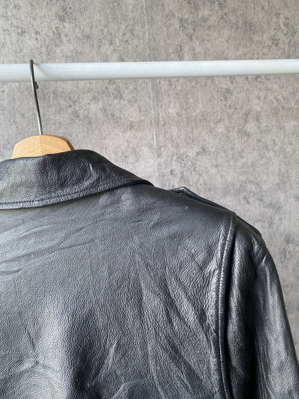Leather Vintage Stefanel Kids Biker’s Design Leather Jacket Size US L / EU 52-54 / 3 - 10 Thumbnail