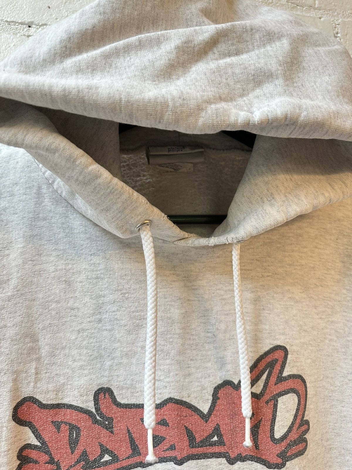 Vintage VINTAGE THRASHED 90s XXL GREY HOODIE Size US XXL / EU 58 / 5 - 5 Thumbnail