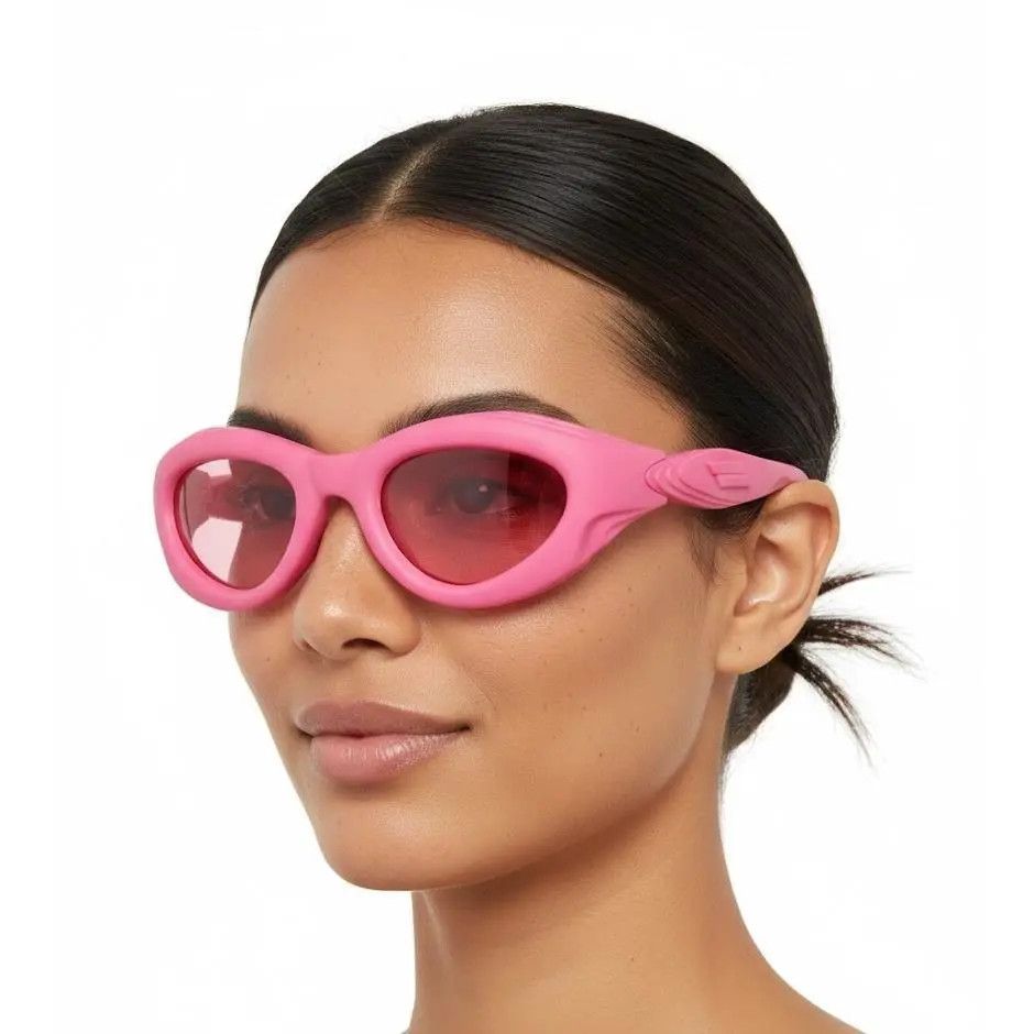 Bottega Veneta Pink BV1162S Injection Rubber Sunglasses Size ONE SIZE - 2 Thumbnail
