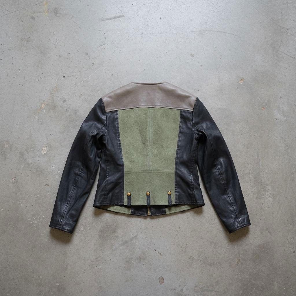 100 Thieves The Asymmetrical Moto Leather Jacket Size ONE SIZE - 4 Thumbnail