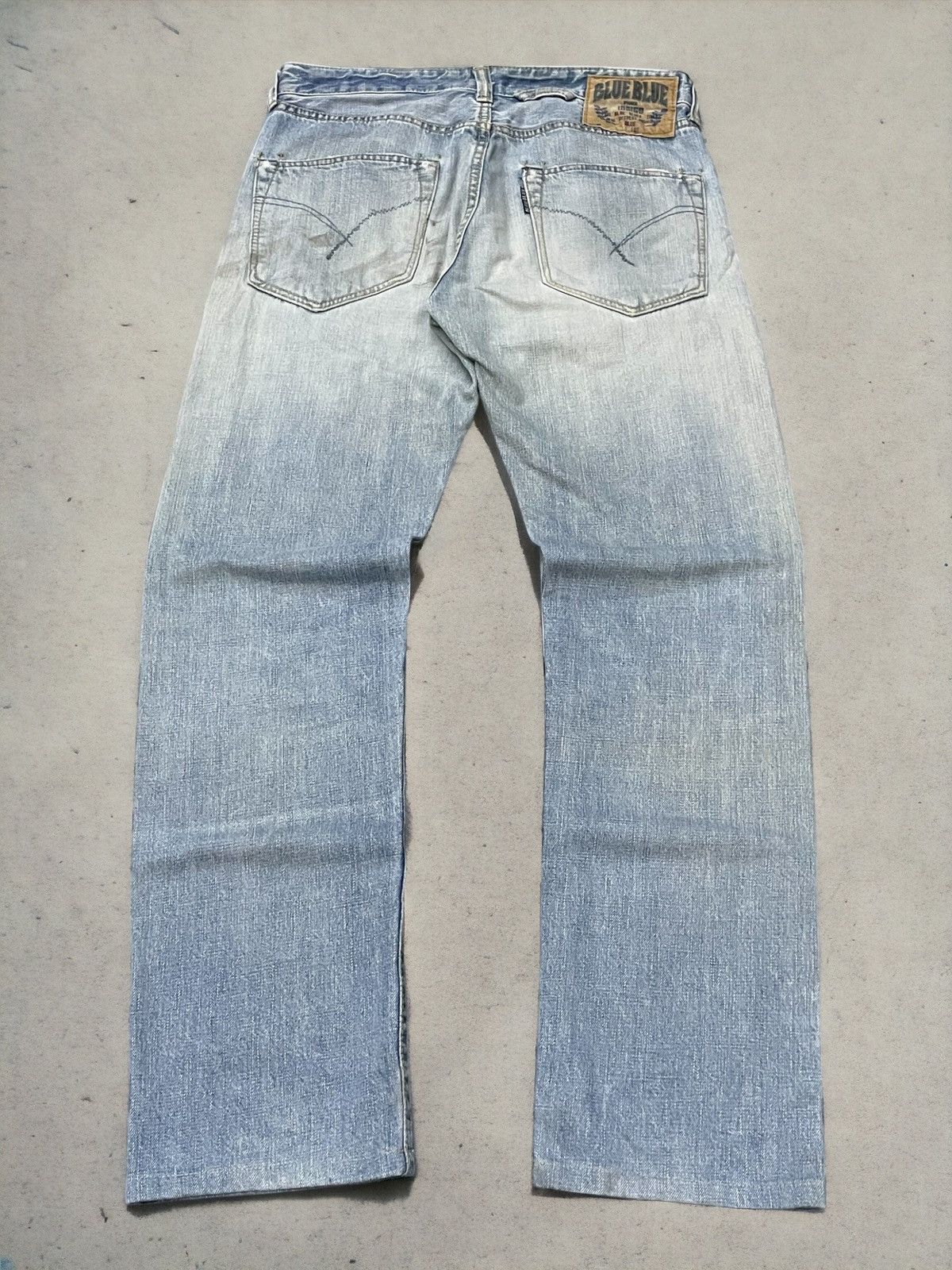 Blue Blue Japan Blue Blue Japan Light Indigo Wash Faded Jeans Size US 30 / EU 46 - 1 Thumbnail