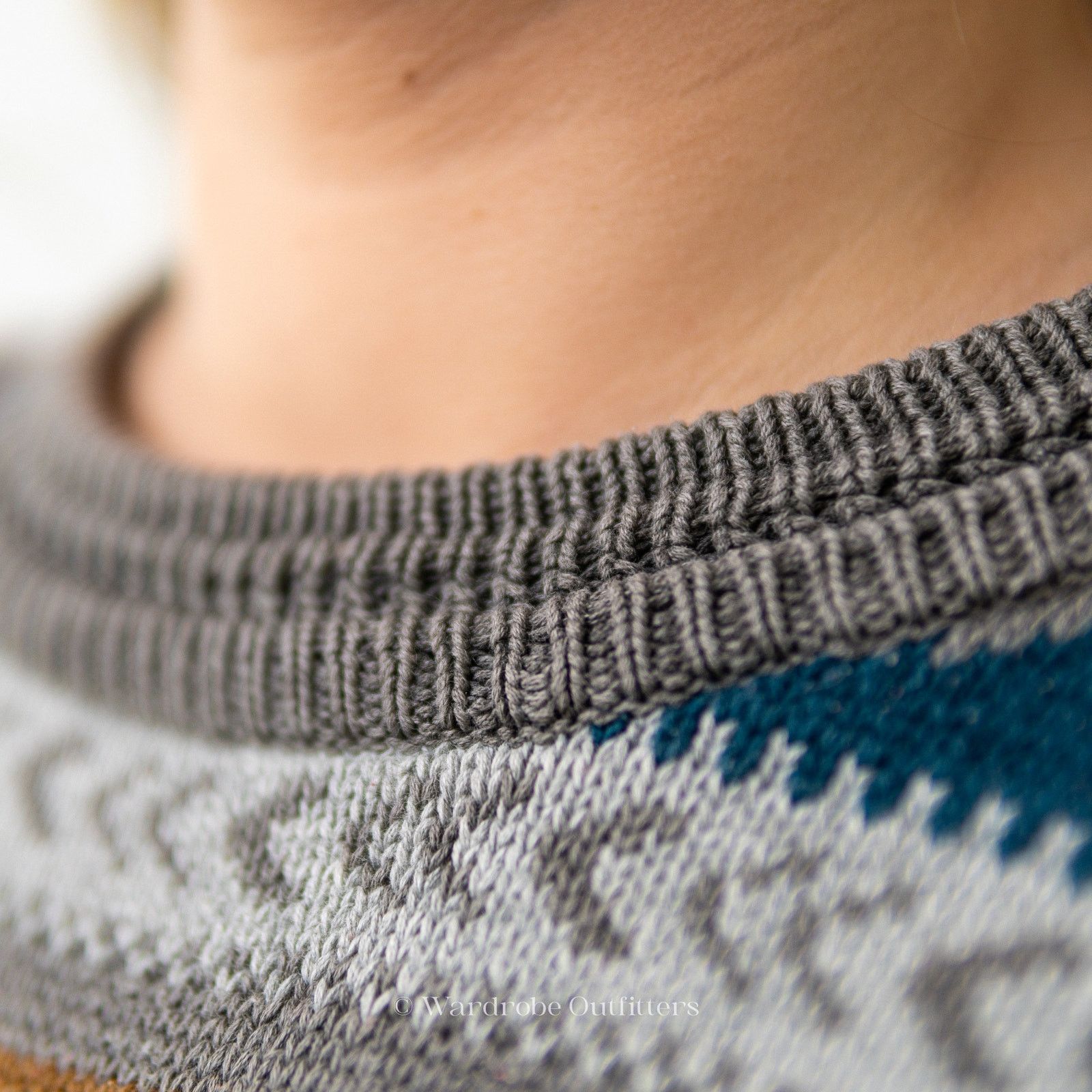 Vintage Chunky Vintage 90s Aztec Multi Striped Sweater Woods & Gray Size L / US 10 / IT 46 - 8 Thumbnail