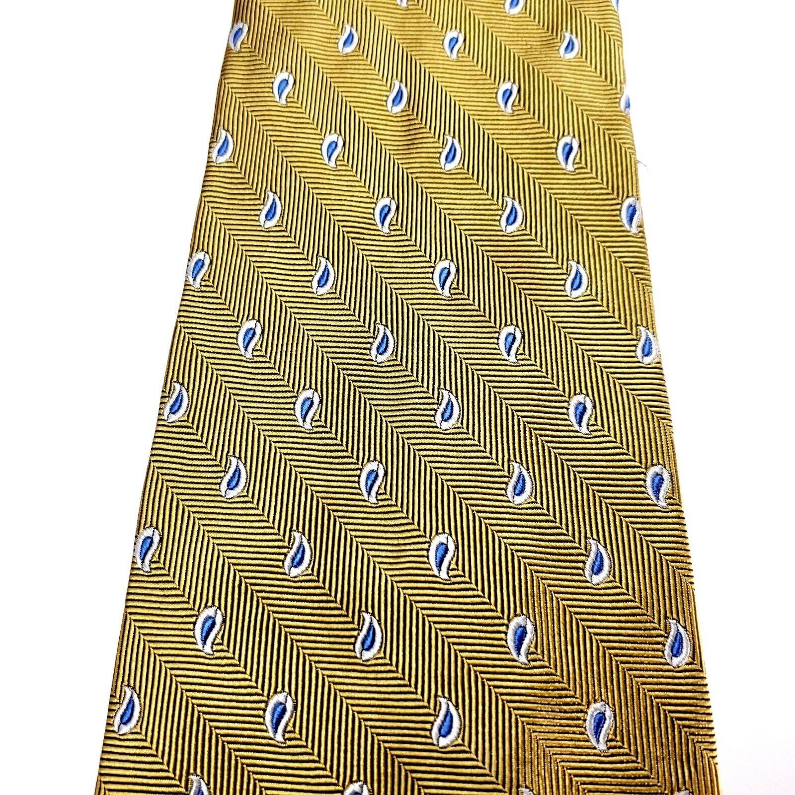 Brooks Brothers Brooks Brothers Silk Tie Woven Yellow Paisley Size ONE SIZE - 2 Thumbnail