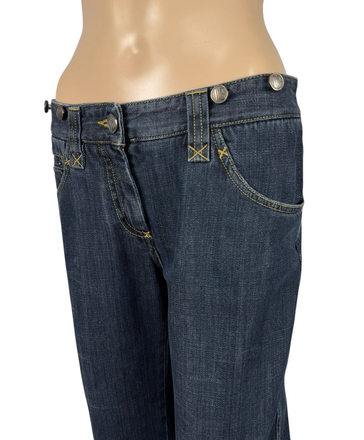 Dolce & Gabbana Dolce & Gabbana Vintage Jeans Bootcut Metal Logo Womens Size 40" / US 18 - 8 Thumbnail