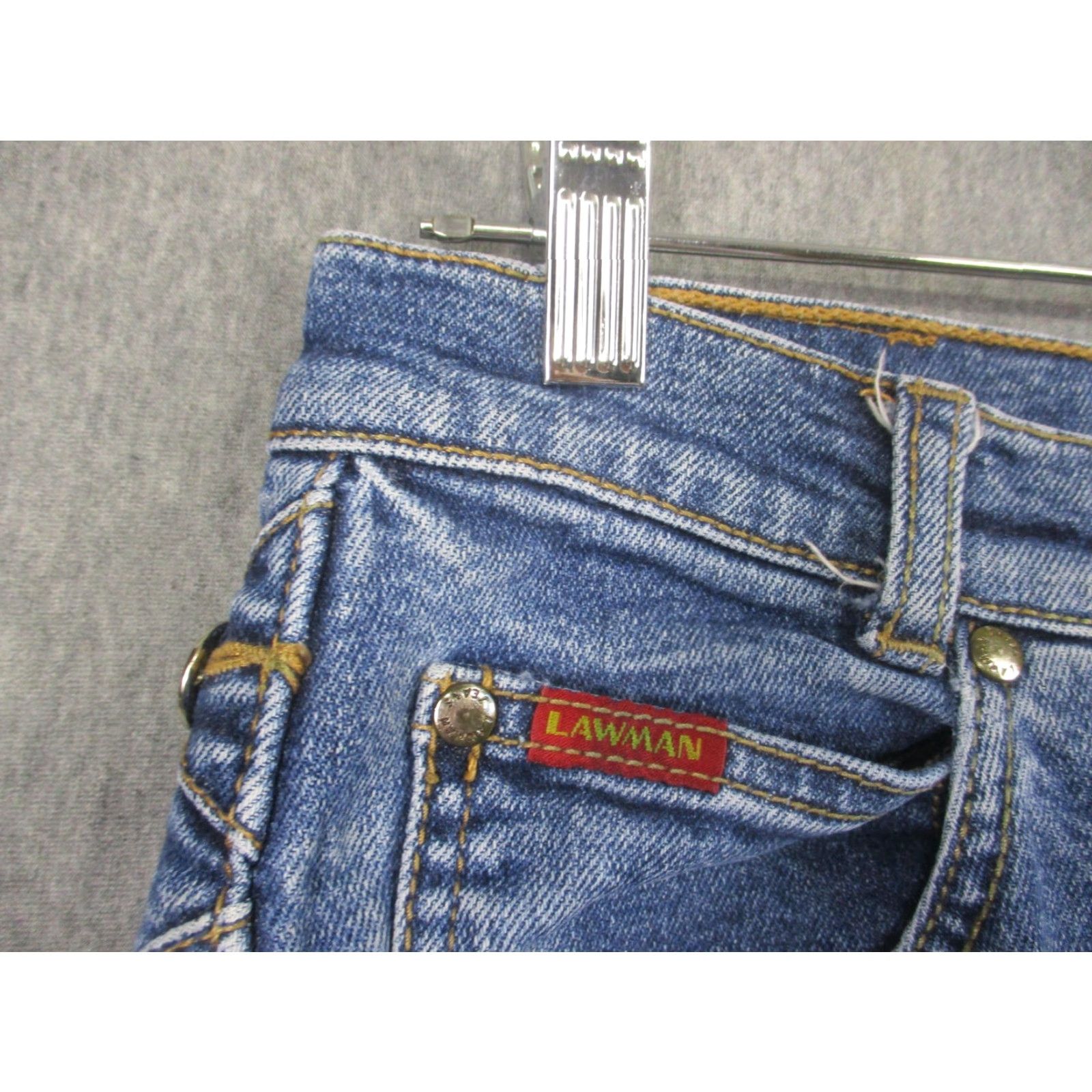 Denime VINTAGE Lawman Jeans Womens 9/10 Blue Relaxed Fit Western Cowboy Denim 90s Size 30" / US 8 / IT 44 - 4 Thumbnail