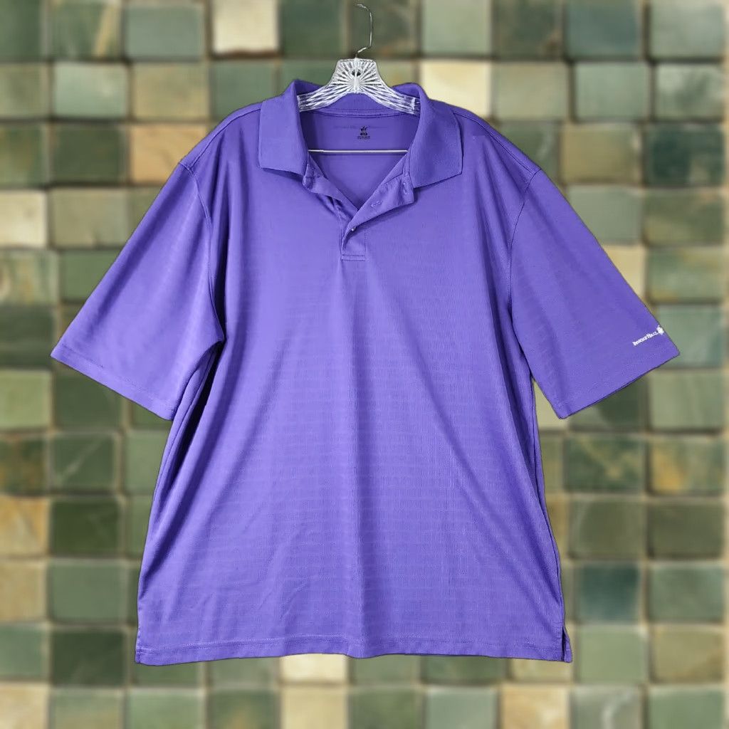 Beverly Hills Polo Club Beverly Hills Polo Club Polo Mens Purple XLT 100% Polyester Big & Tall Shirt Size US XL / EU 56 / 4 - 1 Thumbnail