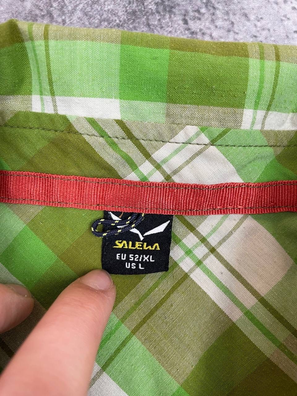 SALEWA Salewa Men Plaid Short Sleeve Shirt Green Size XL Size US XL / EU 56 / 4 - 3 Thumbnail