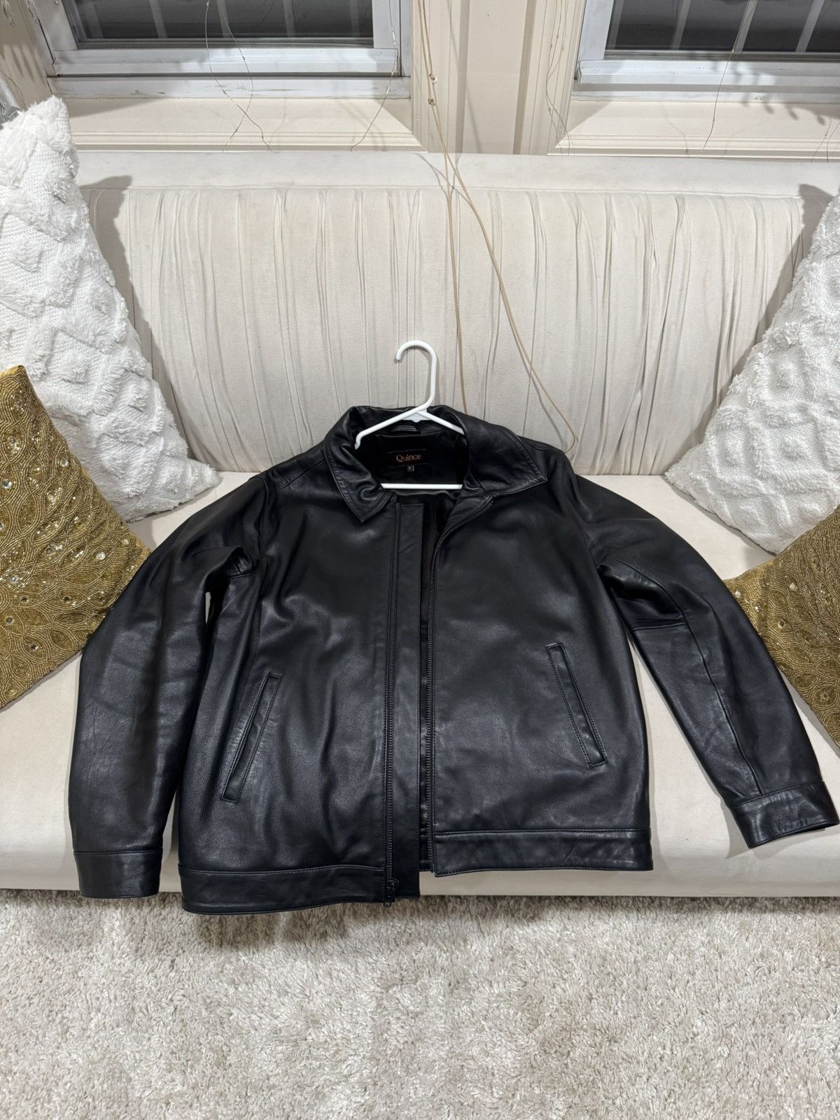 Quince Quince Leather Jacket size Large genuine leather Size US L / EU 52-54 / 3 - 1 Thumbnail