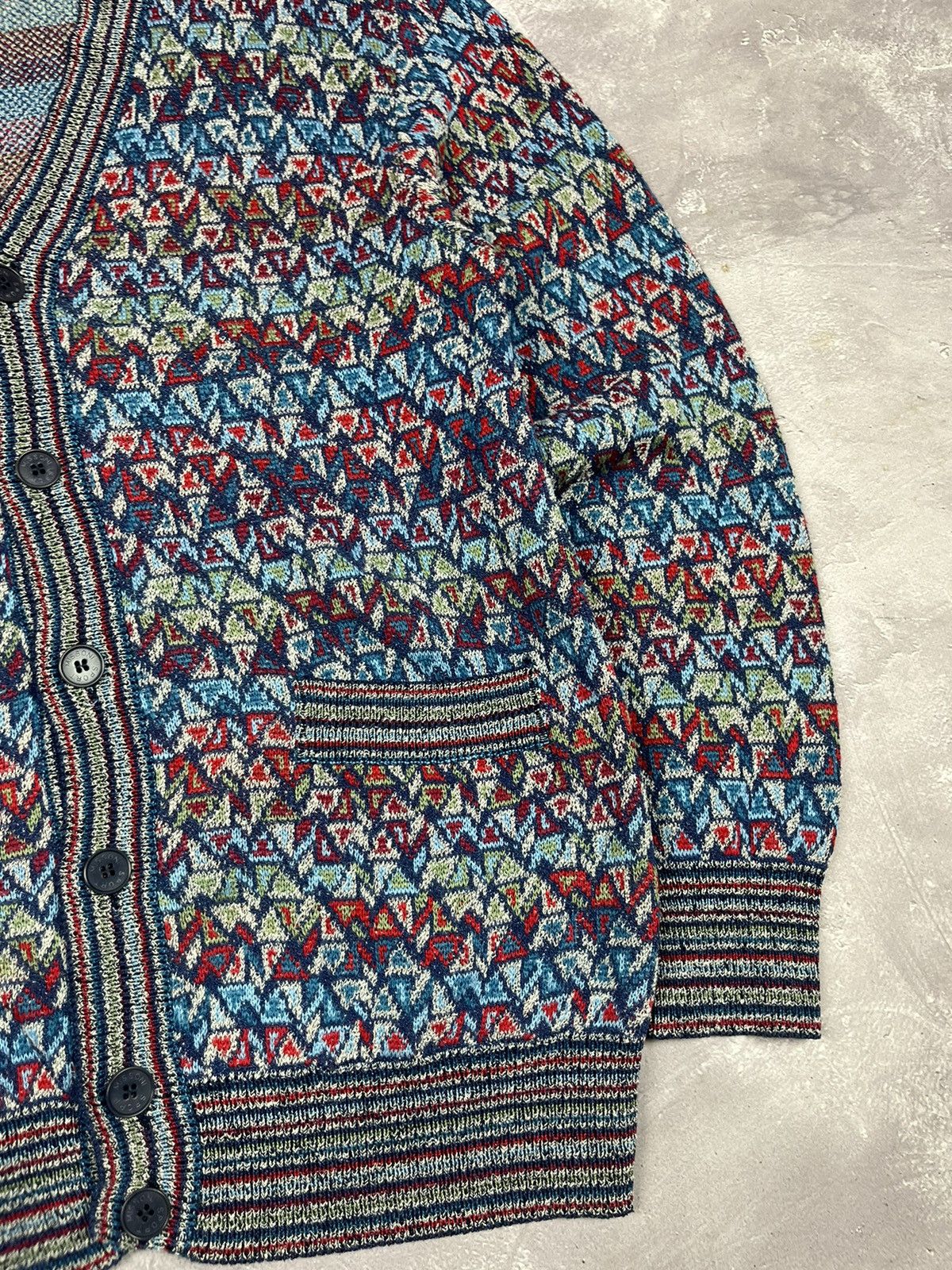 Missoni Missoni Sport Knitted Pattern Cardigan Sweater archive Size US M / EU 48-50 / 2 - 3 Thumbnail