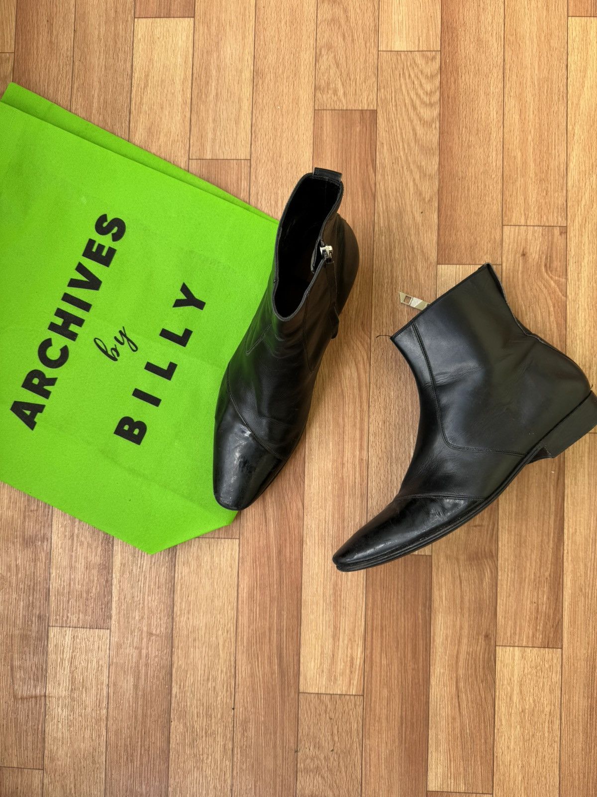 Dior Hedi Slimane Dior Homme Black Zip Boots — FW07 | Size EU 41