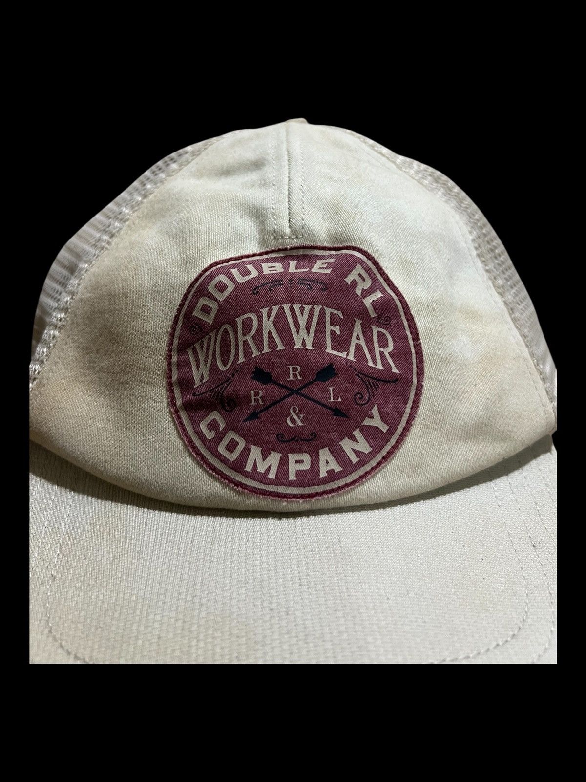 RRL Ralph Lauren Vintage RRL Double RL Workwear Company Mesh Trucker Cap Hat Size ONE SIZE - 2 Thumbnail