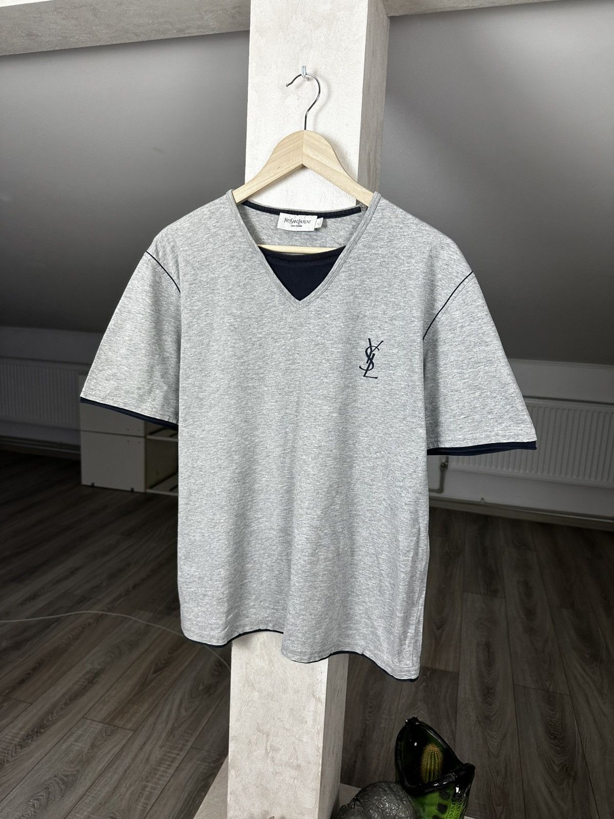 Yves Saint Laurent Vintage YSL Yves Saint Laurent Tee Size US L / EU 52-54 / 3 - 1 Thumbnail