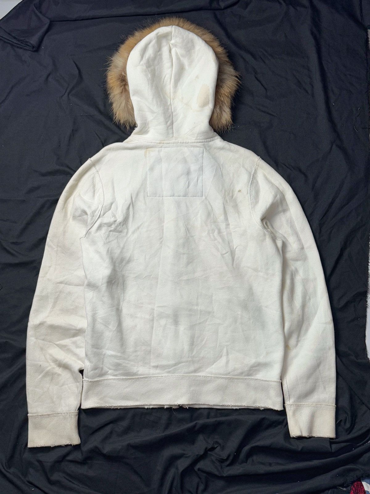 Japanese Brand 2000s Abercrombie Fur Hoodie Distressed Ifsix lgb style Size US L / EU 52-54 / 3 - 7 Thumbnail