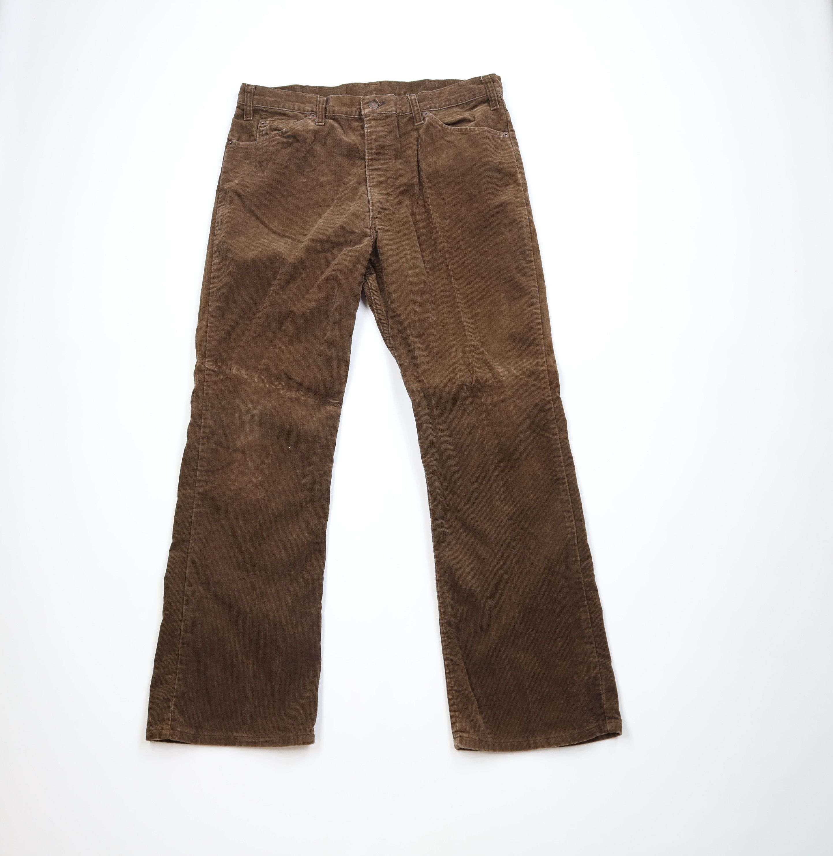 Levi's Vintage 80s Levis 517 Orange Tab Wide Leg Corduroy Pants USA Size US 38 / EU 54 - 1 Thumbnail