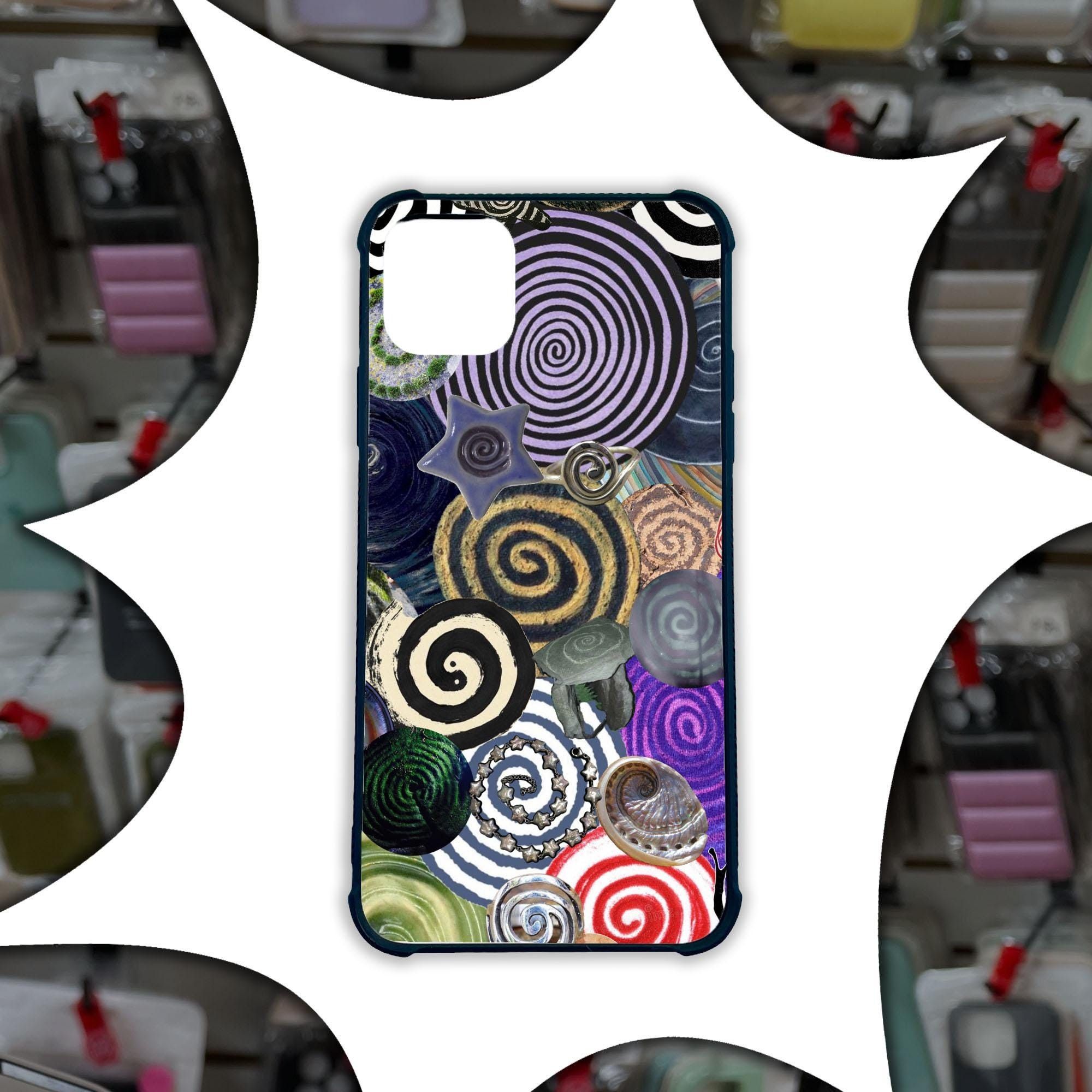 Other Multi Spiral Collage Funky Phone Case iPhone 14 13 12 11 X X Size ONE SIZE - 1 Thumbnail
