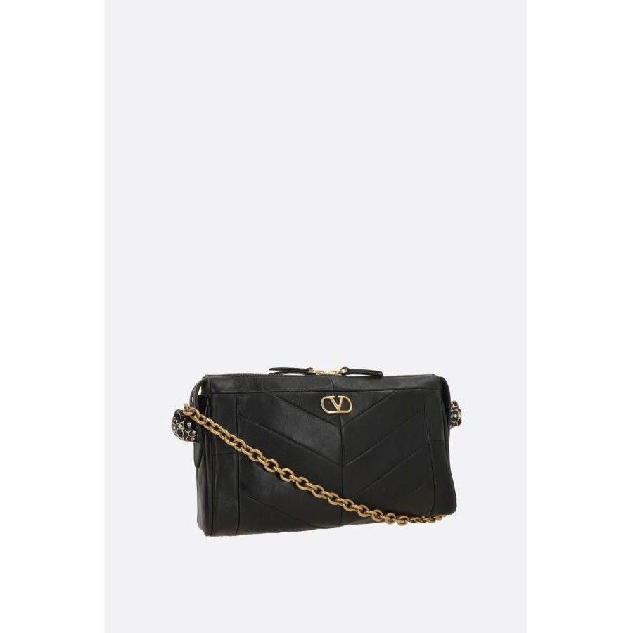 Valentino VALENTINO GARAVANI Panthea Black Leather Crossbody Bag New & Size ONE SIZE - 2 Thumbnail