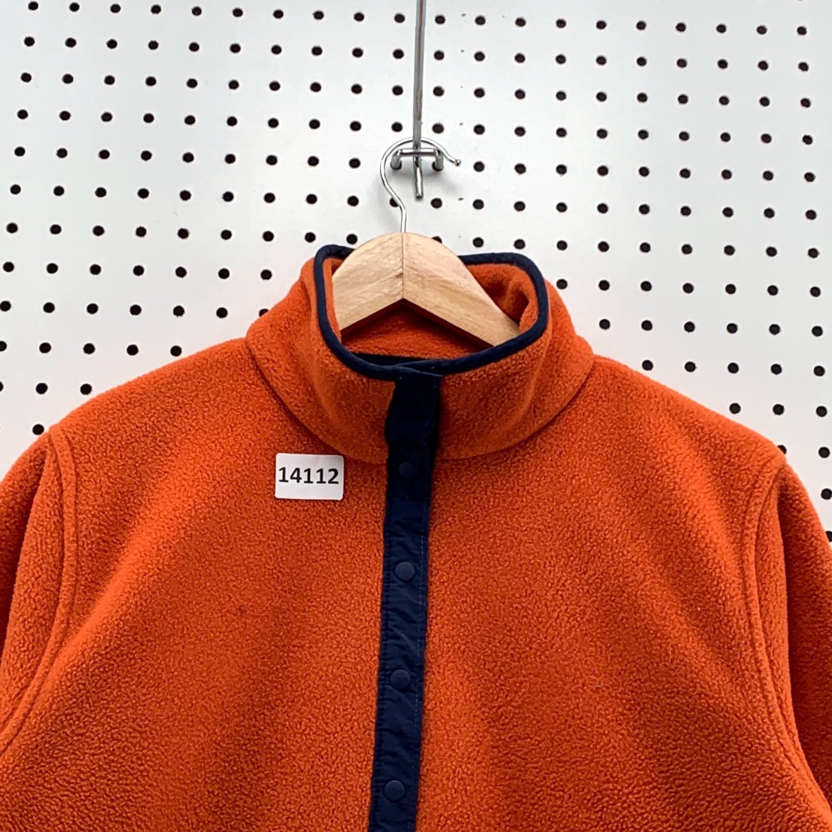 Vintage VINTAGE L.L. Bean Fleece Sweater 1/4 Snap Orange Womens Small Pullover Long Sleeve Size S / US 4 / IT 40 - 3 Thumbnail