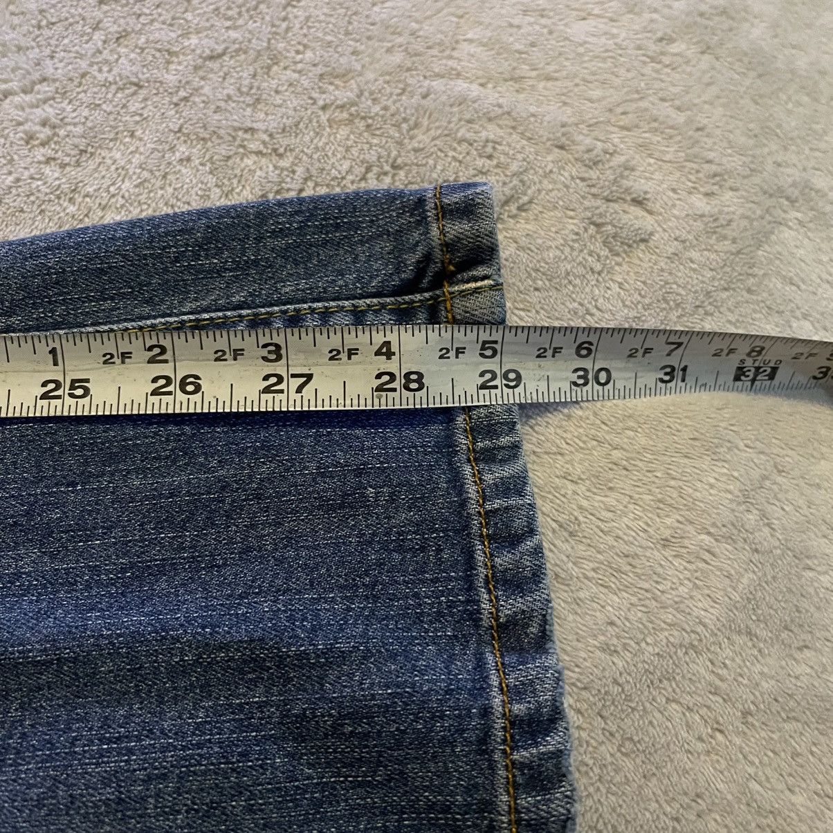 Lucky Brand VTG Lucky Brand Jeans Womens 4/27 Blue Bootcut Made USA Y2K Size 29" - 9 Thumbnail