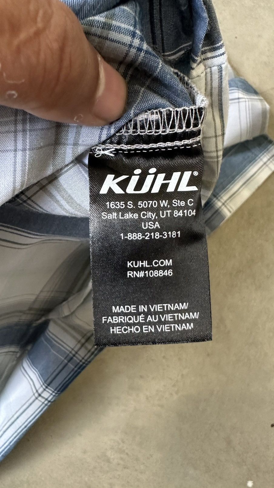 Kuhl KUHL CHECKERED BUTTON SHIRT Size US XL / EU 56 / 4 - 8 Thumbnail