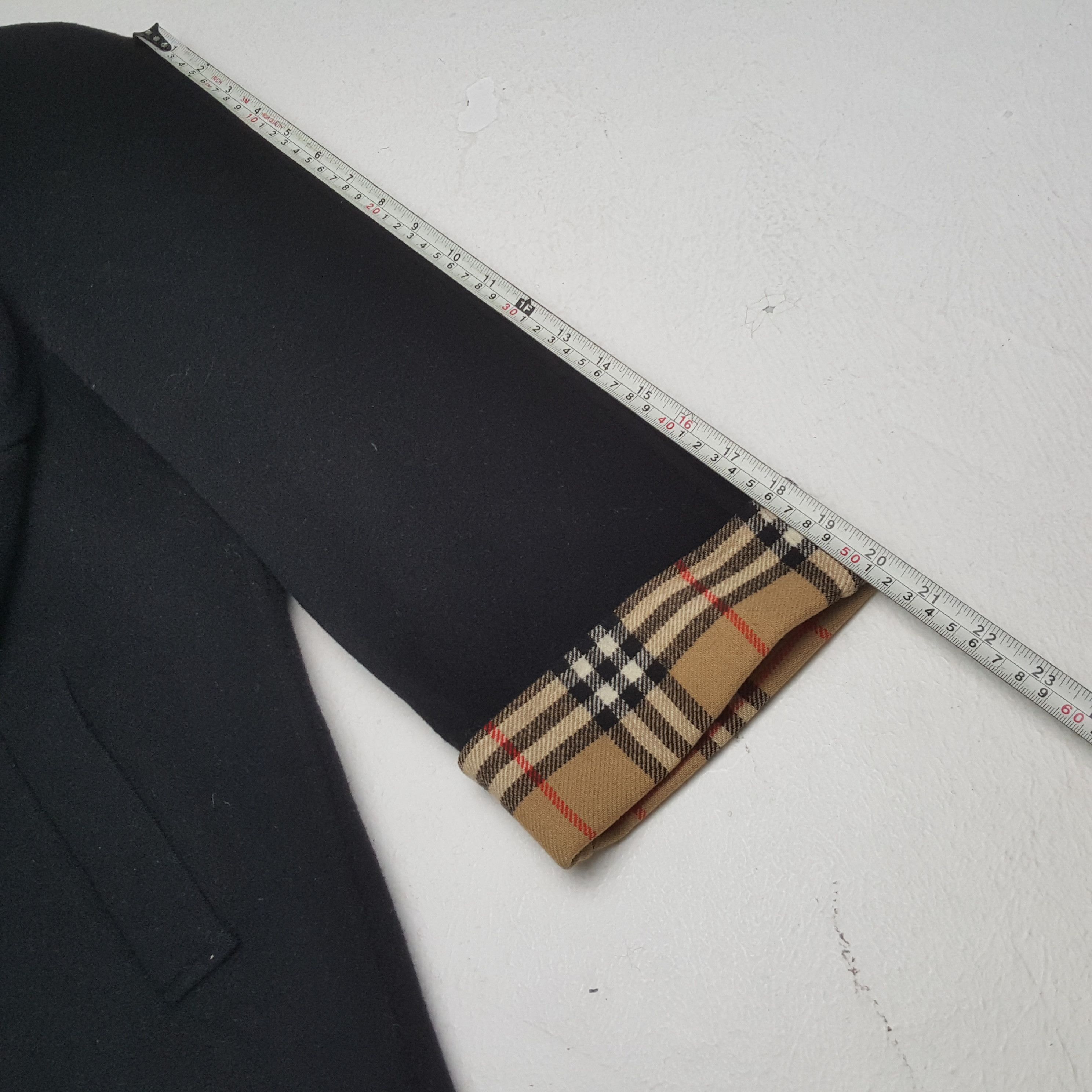Burberry × Vintage Vintage BURBERRY LONDON Nova Check Fleece Long Jacket Size US L / EU 52-54 / 3 - 6 Thumbnail