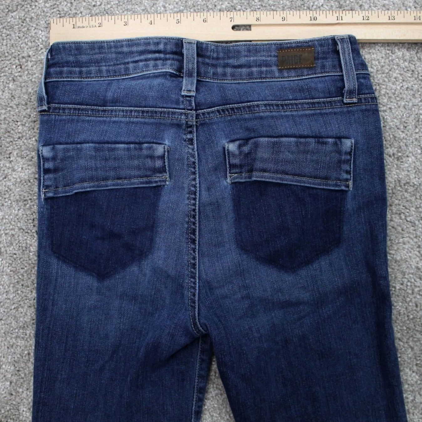 Paige Paige Izzy Jeans Womens 23 Blue Cropped Ankle Stretch Denim w/ 29" inseam Jeans Regular 90s Womens Blue Paige Izzy Size 40" / US 18 - 7 Thumbnail