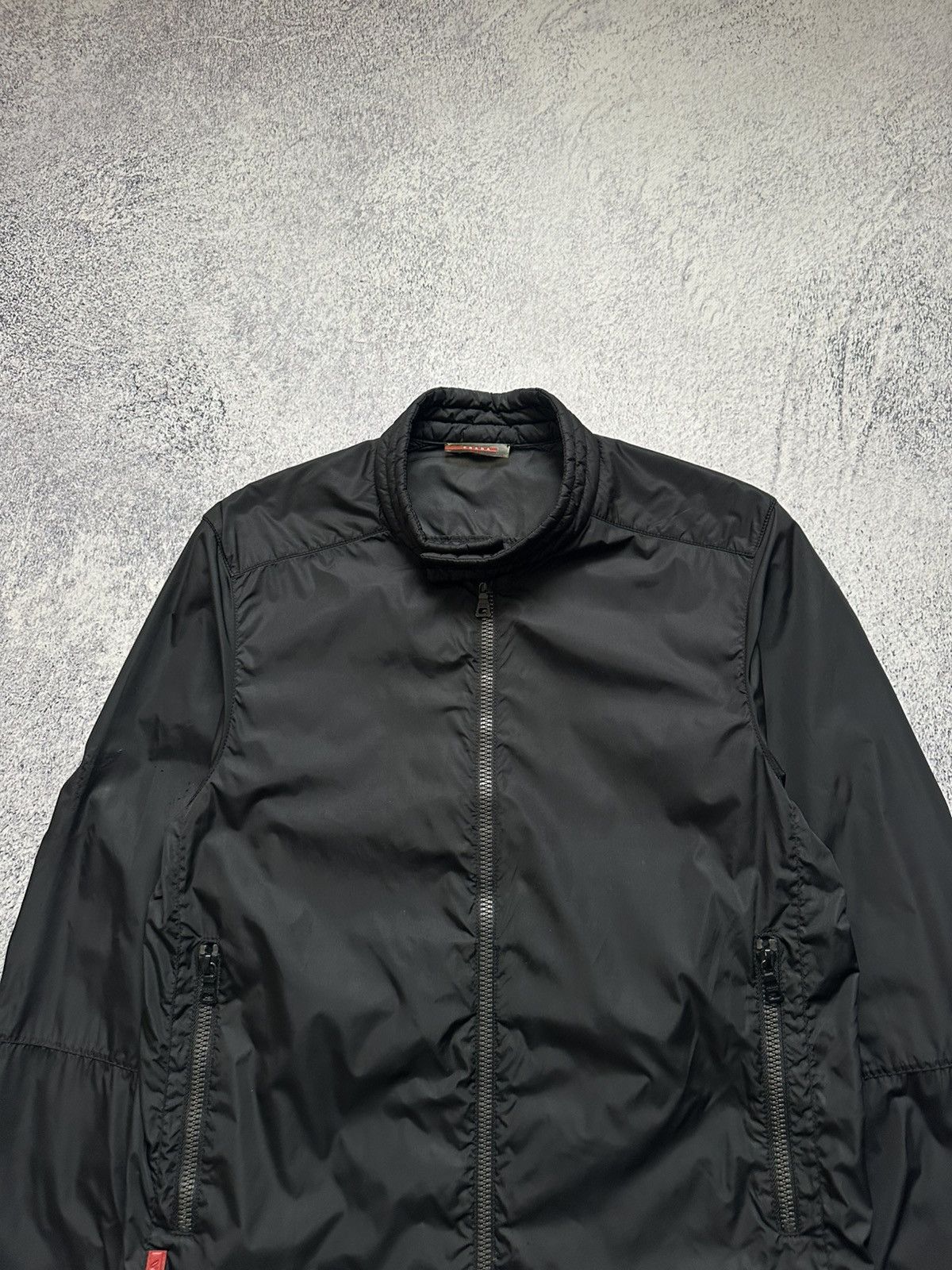 Prada Vintage Prada S/S99 Nylon Biker Short Jacket Size US M / EU 48-50 / 2 - 6 Thumbnail