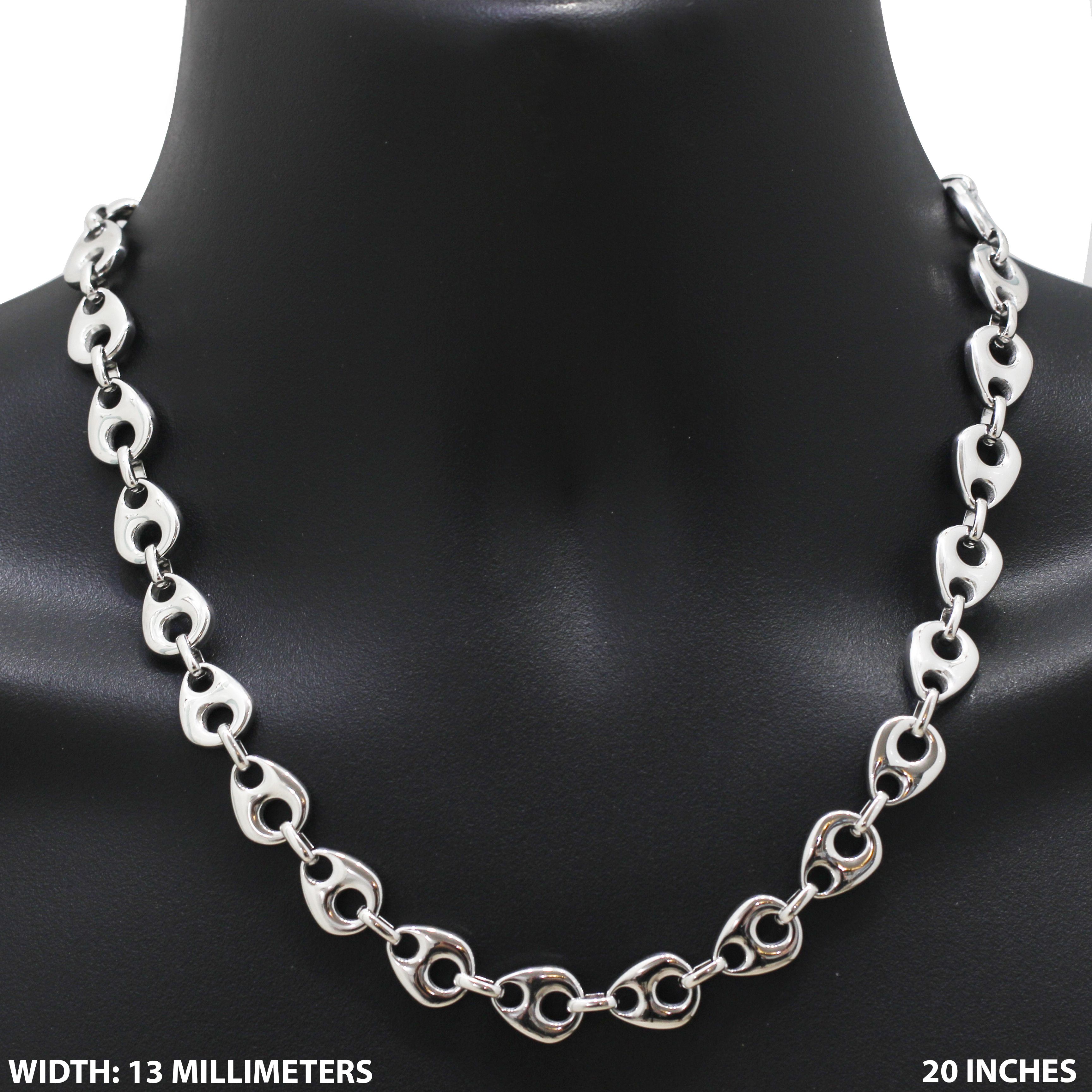 Other 316L Stainless Steel 13mm Mariner Link Chain Necklace 20” Size ONE SIZE - 1 Thumbnail