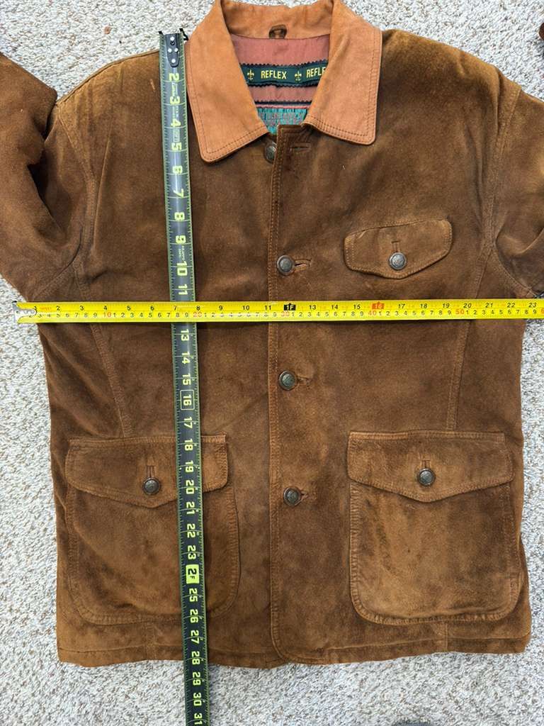 Other VINTAGE REFLEX SUEDE LEATHER JACKET Size US S / EU 44-46 / 1 - 7 Thumbnail