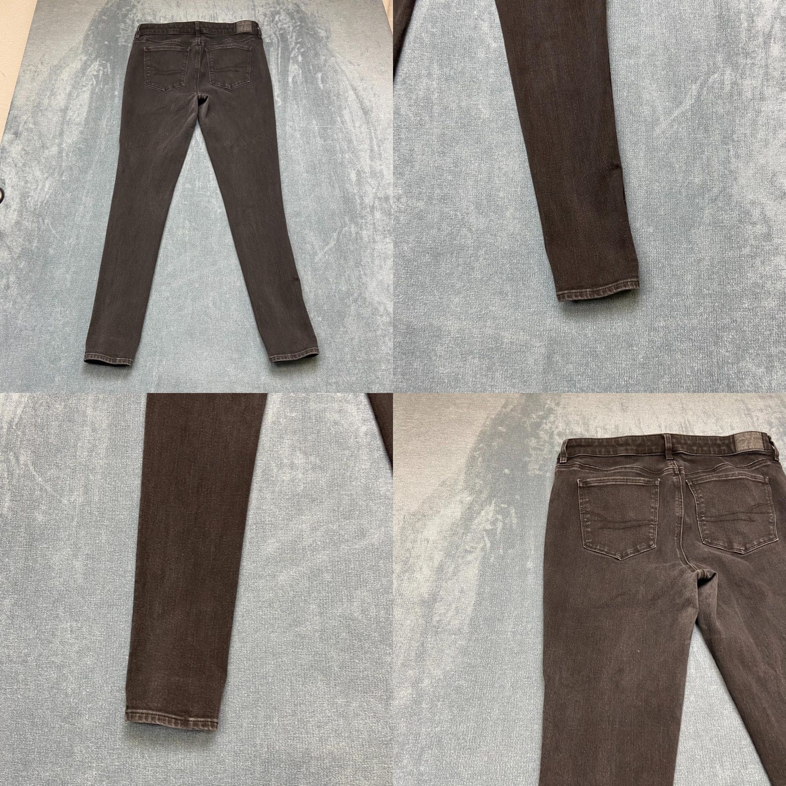 American Eagle Outfitters VINTAGE American Eagle Outfitters Jeans Womens 14 31x29.5 Black Denim High Rise Skinny Leg Size 36" / US 14 / IT 50 - 9 Thumbnail