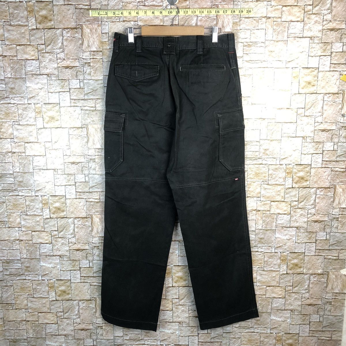 Japanese Brand Burtle Black Cargo Multipocket Pants #A599 Size US 32 / EU 48 - 14 Thumbnail