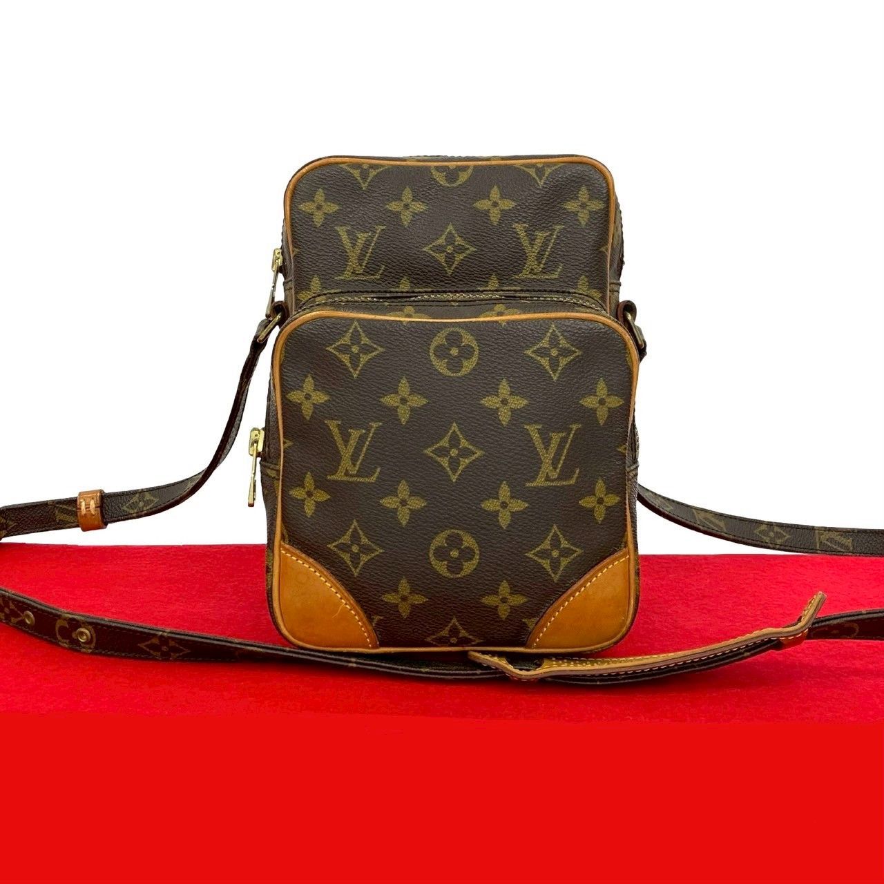 Louis Vuitton Louis Vuitton Amazon Monogram Leather Shoulder Bag