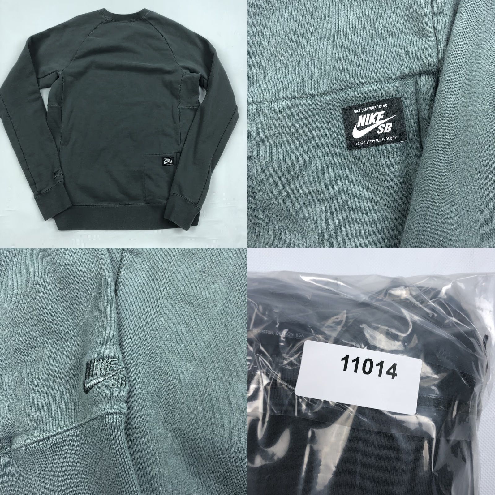 Nike Nike SB Crewneck Sweatshirt Raglan Mens L Green Gray Everett Fleece Pullover Size US L / EU 52-54 / 3 - 8 Thumbnail