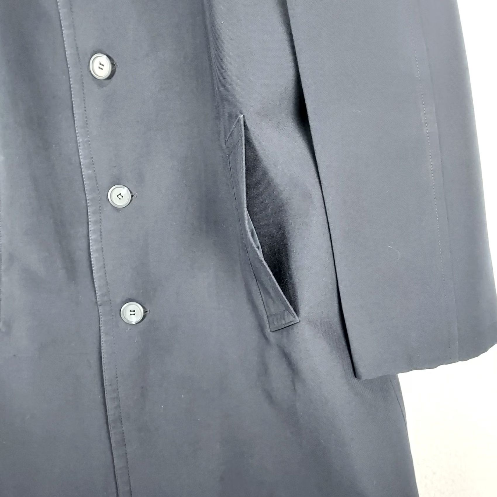 London Fog London Fog Limited Edition Mens Overcoat 42 Long Navy Button Front USA Made Size US XS / EU 42 / 0 - 5 Thumbnail